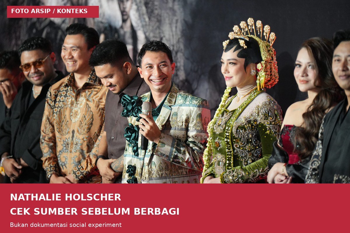 Foto arsip para figur publik, termasuk Nathalie Holscher menurut keterangan sumber, pada gala premiere Danyang Wingit, 20 Januari 2026.